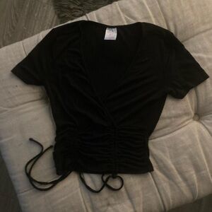 Black Wrap Top